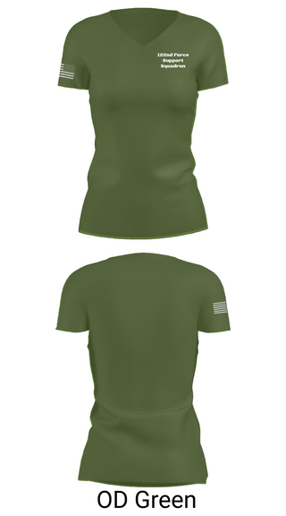 Womens Short Sleeve Vneck Shirt, 122nd Force Support Squadron, Air Force, Teamtime, Team time, sublimation, custom sports apparel, team uniforms, spirit wear, spiritwear, sports uniforms, custom shirts, team store, custom team store, fundraiser sports, apparel fundraiser
