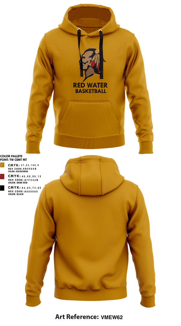 Hoodie, Red Water, Men's Basketball, Teamtime, Team time, sublimation, custom sports apparel, team uniforms, spirit wear, spiritwear, sports uniforms, custom shirts, team store, custom team store, fundraiser sports, apparel fundraiser