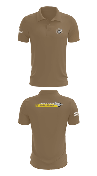 Danbury Police Traffic Unit 20625230 Short Sleeve Performance Polo - 7