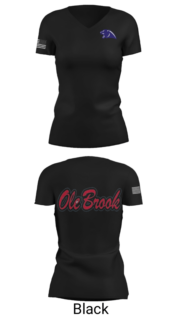 Women's Short Sleeve Vneck Shirt, Brookhaven High School Track, Track & Field, Teamtime, Team time, sublimation, custom sports apparel, team uniforms, spirit wear, spiritwear, sports uniforms, custom shirts, team store, custom team store, fundraiser sports, apparel fundraiser