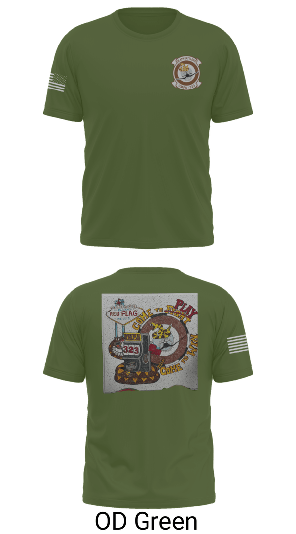 Old School Cotton Feel Shirt, VMFA-323, Marines, Teamtime, Team time, sublimation, custom sports apparel, team uniforms, spirit wear, spiritwear, sports uniforms, custom shirts, team store, custom team store, fundraiser sports, apparel fundraiser