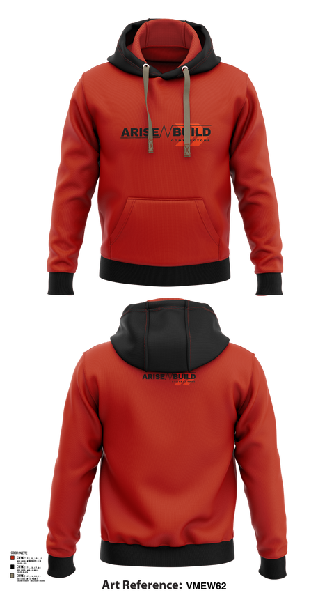 Hoodie, Arise N Build, , Teamtime, Team time, sublimation, custom sports apparel, team uniforms, spirit wear, spiritwear, sports uniforms, custom shirts, team store, custom team store, fundraiser sports, apparel fundraiser