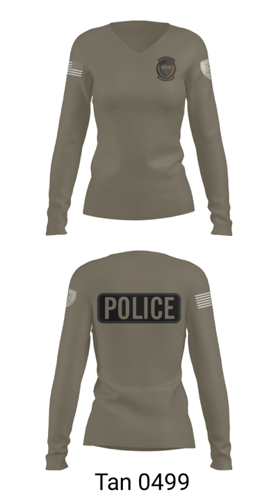27 SOSFS 8659239 Women's Long Sleeve V-neck Shirt - 43
