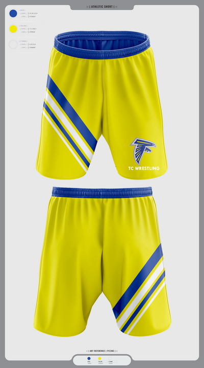 Todd County High School Wrestling 85691446 Athletic Shorts With Pockets - 10 (1)