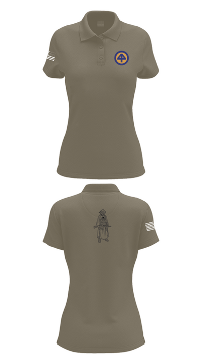 A Co 1/1-114th 36313026 Women's Short Sleeve Performance Polo  - 75