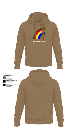 Hoodie, 42ND Infantry Division, Army, Teamtime, Team time, sublimation, custom sports apparel, team uniforms, spirit wear, spiritwear, sports uniforms, custom shirts, team store, custom team store, fundraiser sports, apparel fundraiser