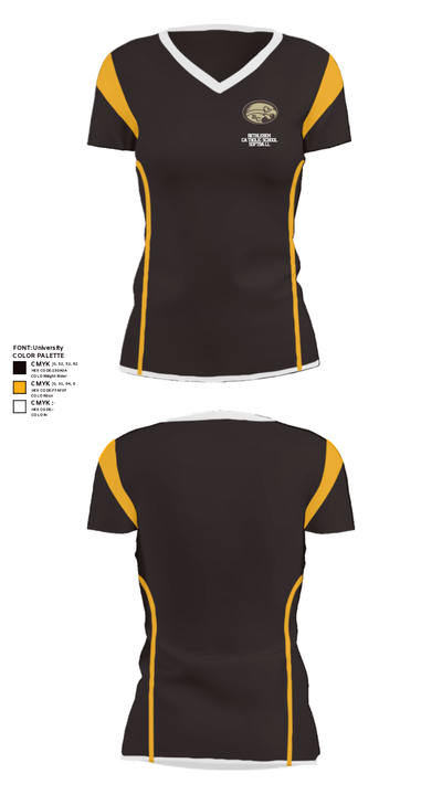 Bethlehem Catholic School Softball 33545016 Women's Short Sleeve V-neck Shirt - 30
