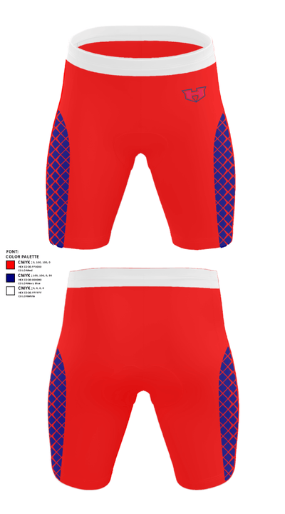White House Heritage High School Track 18717489 Men's Compression Shorts - 31