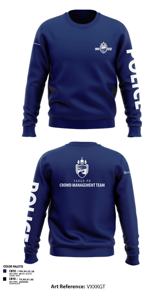 Crew Neck Sweatshirt, Fargo PD CMT, Police, Teamtime, Team time, sublimation, custom sports apparel, team uniforms, spirit wear, spiritwear, sports uniforms, custom shirts, team store, custom team store, fundraiser sports, apparel fundraiser