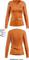 Tabb NJROTC 42524039 Women's Long Sleeve V-neck Shirt - 6