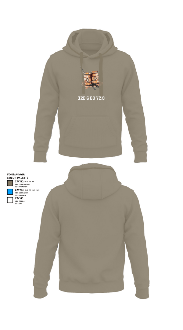 Hoodie, 3rd G Co v2/8, Marines, Teamtime, Team time, sublimation, custom sports apparel, team uniforms, spirit wear, spiritwear, sports uniforms, custom shirts, team store, custom team store, fundraiser sports, apparel fundraiser