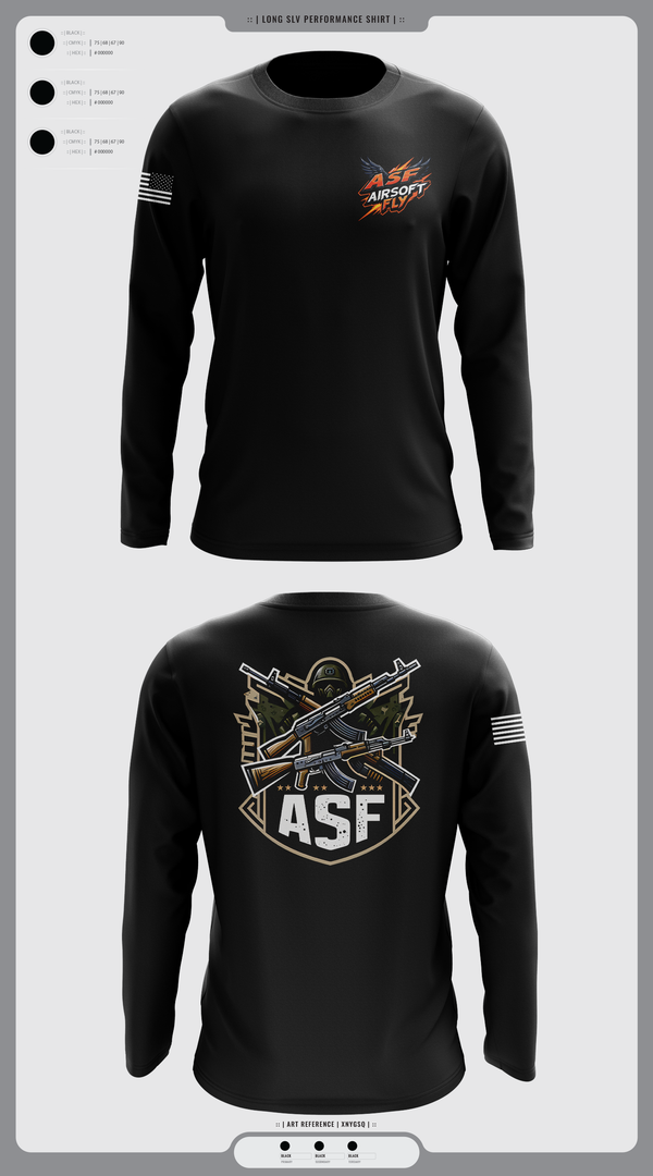 Long Sleeve Performance Shirt, AIRSOFT FLY, Air Force, Teamtime, Team time, sublimation, custom sports apparel, team uniforms, spirit wear, spiritwear, sports uniforms, custom shirts, team store, custom team store, fundraiser sports, apparel fundraiser