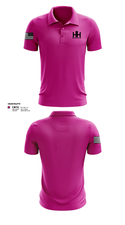 Huitron hauling llc 64794828 Short Sleeve Performance Polo - 3
