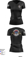 Delta Troop 3-17 CAV 34890879 Women's Short Sleeve V-neck Shirt - 6