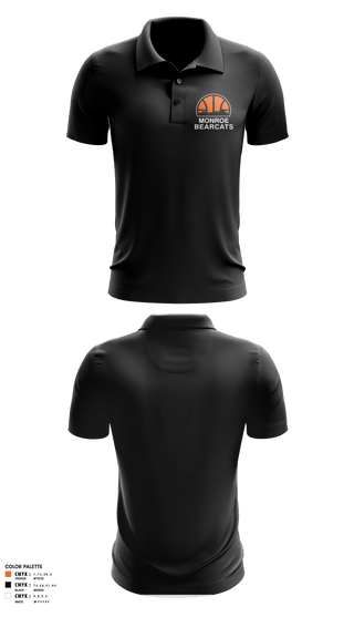 Short Sleeve Performance Polo, Monroe High School Basketball, Women's Basketball, Teamtime, Team time, sublimation, custom sports apparel, team uniforms, spirit wear, spiritwear, sports uniforms, custom shirts, team store, custom team store, fundraiser sports, apparel fundraiser