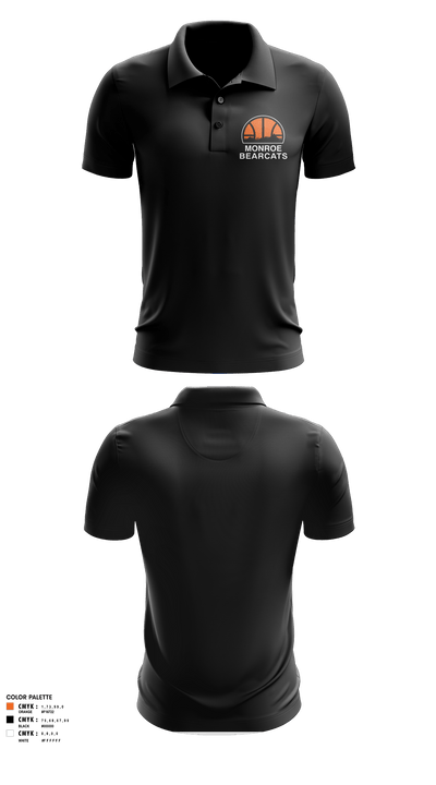 Monroe High School Basketball 86135082 Short Sleeve Performance Polo - 4