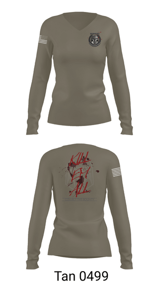 Womens Long Sleeve Vneck Shirt, Bounty hunters, , Teamtime, Team time, sublimation, custom sports apparel, team uniforms, spirit wear, spiritwear, sports uniforms, custom shirts, team store, custom team store, fundraiser sports, apparel fundraiser