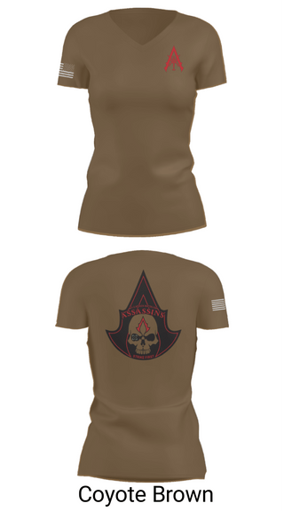 Women's Short Sleeve Vneck Shirt, A Co. 1-3 AB, Army, Teamtime, Team time, sublimation, custom sports apparel, team uniforms, spirit wear, spiritwear, sports uniforms, custom shirts, team store, custom team store, fundraiser sports, apparel fundraiser