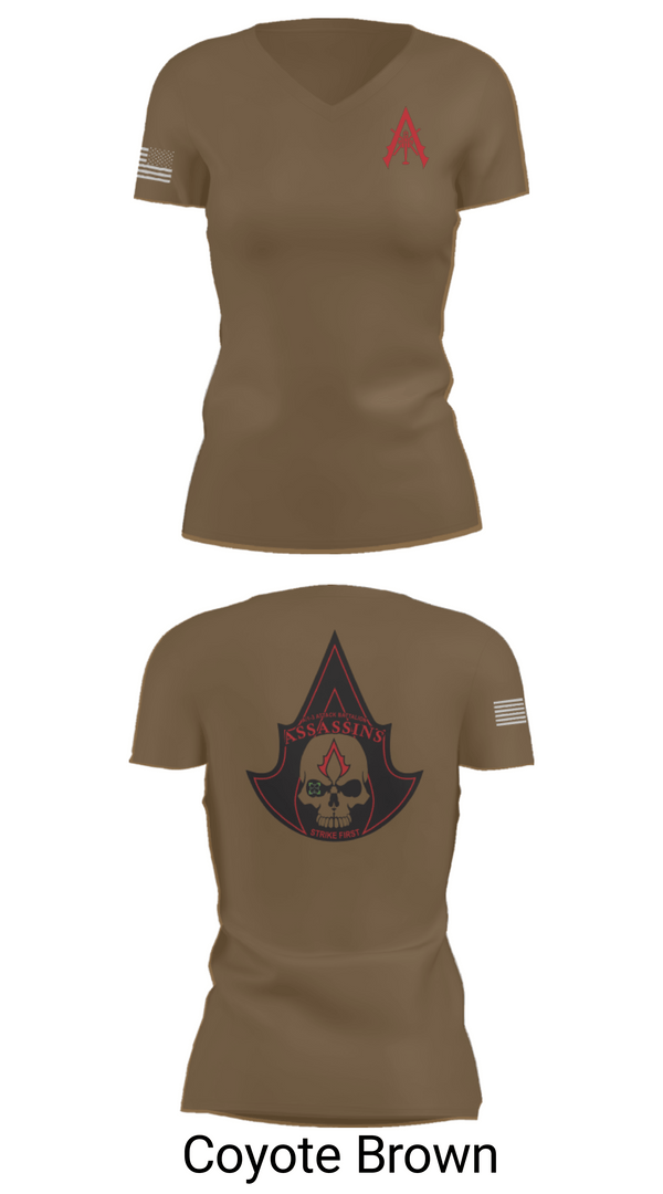Women's Short Sleeve Vneck Shirt, A Co. 1-3 AB, Army, Teamtime, Team time, sublimation, custom sports apparel, team uniforms, spirit wear, spiritwear, sports uniforms, custom shirts, team store, custom team store, fundraiser sports, apparel fundraiser