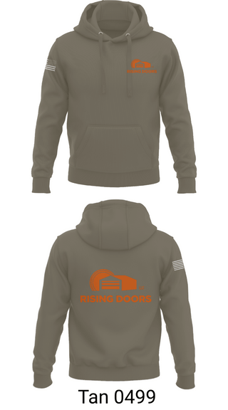 Hoodie, Rising Doors, Army, Teamtime, Team time, sublimation, custom sports apparel, team uniforms, spirit wear, spiritwear, sports uniforms, custom shirts, team store, custom team store, fundraiser sports, apparel fundraiser