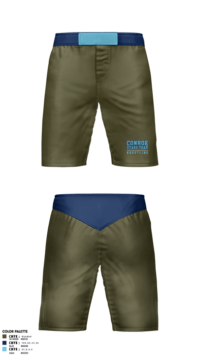 Conroe Stars Team 63554216 Fight Shorts - 1