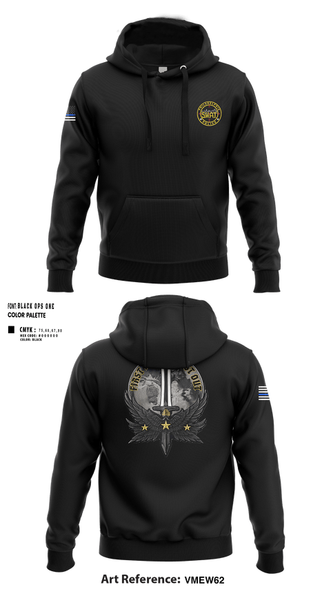 Hoodie, Philadlphia SWAT, Police, Teamtime, Team time, sublimation, custom sports apparel, team uniforms, spirit wear, spiritwear, sports uniforms, custom shirts, team store, custom team store, fundraiser sports, apparel fundraiser