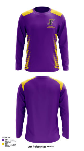 Long Sleeve Performance Shirt, Franklinton High School Soccer, Men's Soccer, Teamtime, Team time, sublimation, custom sports apparel, team uniforms, spirit wear, spiritwear, sports uniforms, custom shirts, team store, custom team store, fundraiser sports, apparel fundraiser