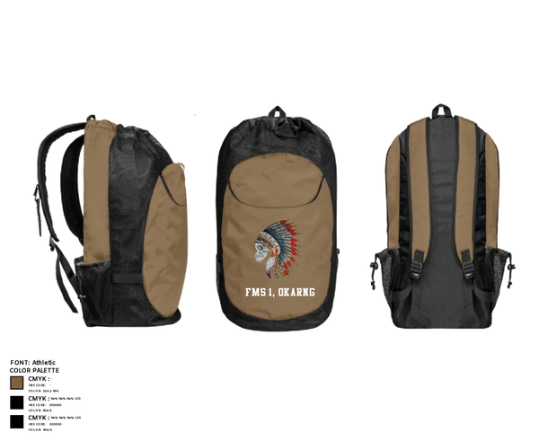 Gear Bag, FMS 1, OKARNG, , Teamtime, Team time, sublimation, custom sports apparel, team uniforms, spirit wear, spiritwear, sports uniforms, custom shirts, team store, custom team store, fundraiser sports, apparel fundraiser