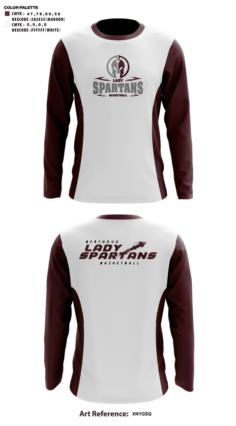 Long Sleeve Shooting Shirt, Berthoud High School Basketball, Women's Basketball, Teamtime, Team time, sublimation, custom sports apparel, team uniforms, spirit wear, spiritwear, sports uniforms, custom shirts, team store, custom team store, fundraiser sports, apparel fundraiser