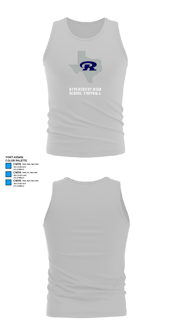 Tank Top, Rivercrest High School Football, Football, Teamtime, Team time, sublimation, custom sports apparel, team uniforms, spirit wear, spiritwear, sports uniforms, custom shirts, team store, custom team store, fundraiser sports, apparel fundraiser