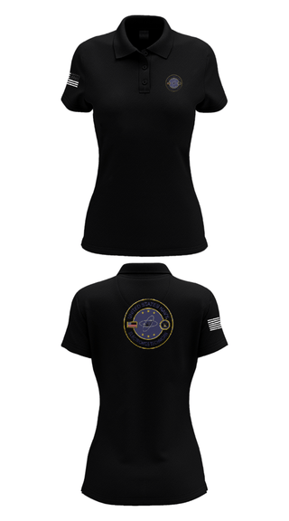 Womens Short Sleeve Performance Polo, USS AMERICA LHA6, Navy, Teamtime, Team time, sublimation, custom sports apparel, team uniforms, spirit wear, spiritwear, sports uniforms, custom shirts, team store, custom team store, fundraiser sports, apparel fundraiser