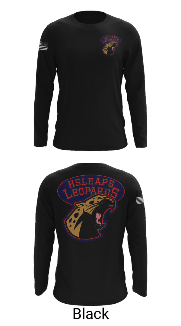 Long Sleeve Performance Shirt, Leopards, Track & Field, Teamtime, Team time, sublimation, custom sports apparel, team uniforms, spirit wear, spiritwear, sports uniforms, custom shirts, team store, custom team store, fundraiser sports, apparel fundraiser