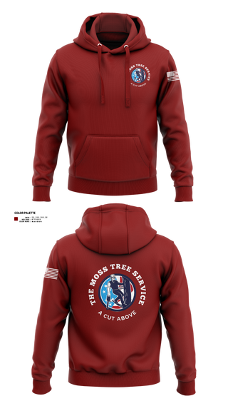 Hoodie, The Moss Tree Service, , Teamtime, Team time, sublimation, custom sports apparel, team uniforms, spirit wear, spiritwear, sports uniforms, custom shirts, team store, custom team store, fundraiser sports, apparel fundraiser