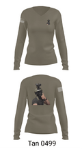 1st marine divison 61808262 Women's Long Sleeve V-neck Shirt - 77
