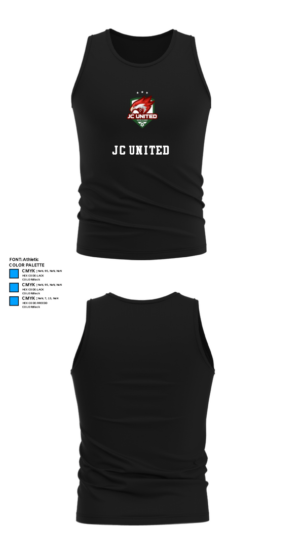 Tank Top, JC United, Men's Soccer, Teamtime, Team time, sublimation, custom sports apparel, team uniforms, spirit wear, spiritwear, sports uniforms, custom shirts, team store, custom team store, fundraiser sports, apparel fundraiser