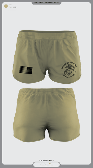 Women's Shorts, IMC, Marines, Teamtime, Team time, sublimation, custom sports apparel, team uniforms, spirit wear, spiritwear, sports uniforms, custom shirts, team store, custom team store, fundraiser sports, apparel fundraiser