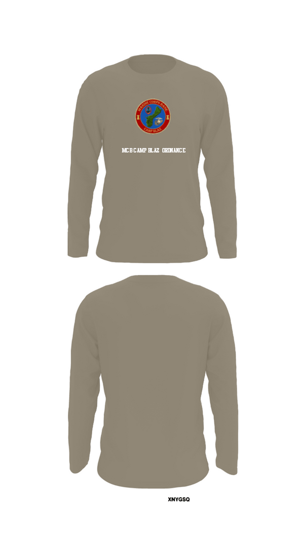 Long Sleeve Performance Shirt, MCB Camp Blaz Ordnance, Marines, Teamtime, Team time, sublimation, custom sports apparel, team uniforms, spirit wear, spiritwear, sports uniforms, custom shirts, team store, custom team store, fundraiser sports, apparel fundraiser