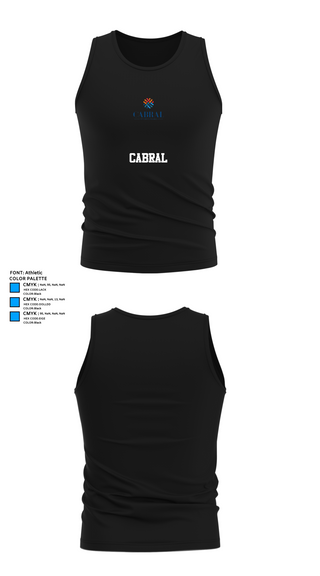 Tank Top, CABRAL, , Teamtime, Team time, sublimation, custom sports apparel, team uniforms, spirit wear, spiritwear, sports uniforms, custom shirts, team store, custom team store, fundraiser sports, apparel fundraiser