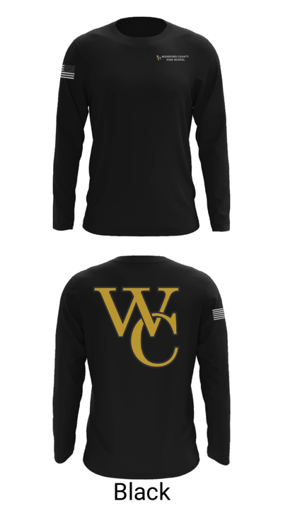 Woodford County High School Golf 78348992 Long Sleeve Performance Shirt - 26