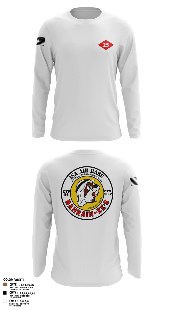 Long Sleeve Performance Shirt, NMCB 25 CTG 56.2, Navy, Teamtime, Team time, sublimation, custom sports apparel, team uniforms, spirit wear, spiritwear, sports uniforms, custom shirts, team store, custom team store, fundraiser sports, apparel fundraiser