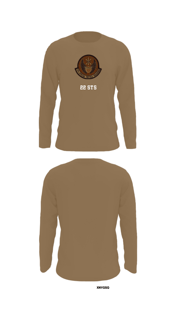 Long Sleeve Performance Shirt, 22 STS, Air Force, Teamtime, Team time, sublimation, custom sports apparel, team uniforms, spirit wear, spiritwear, sports uniforms, custom shirts, team store, custom team store, fundraiser sports, apparel fundraiser
