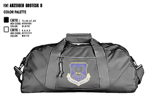 Duffle Bag, 821 CRG, Air Force, Teamtime, Team time, sublimation, custom sports apparel, team uniforms, spirit wear, spiritwear, sports uniforms, custom shirts, team store, custom team store, fundraiser sports, apparel fundraiser