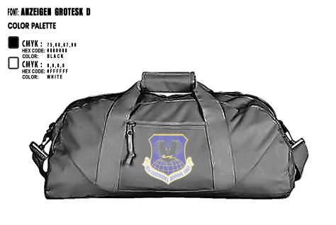 Duffle Bag, 821 CRG, Air Force, Teamtime, Team time, sublimation, custom sports apparel, team uniforms, spirit wear, spiritwear, sports uniforms, custom shirts, team store, custom team store, fundraiser sports, apparel fundraiser