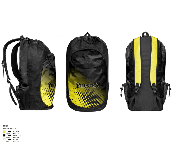 Gear Bag, Los Angeles Pirates, Softball, Teamtime, Team time, sublimation, custom sports apparel, team uniforms, spirit wear, spiritwear, sports uniforms, custom shirts, team store, custom team store, fundraiser sports, apparel fundraiser