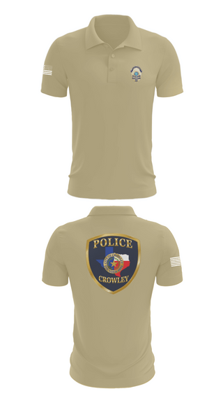Short Sleeve Performance Polo, Crowley Police Department, , Teamtime, Team time, sublimation, custom sports apparel, team uniforms, spirit wear, spiritwear, sports uniforms, custom shirts, team store, custom team store, fundraiser sports, apparel fundraiser