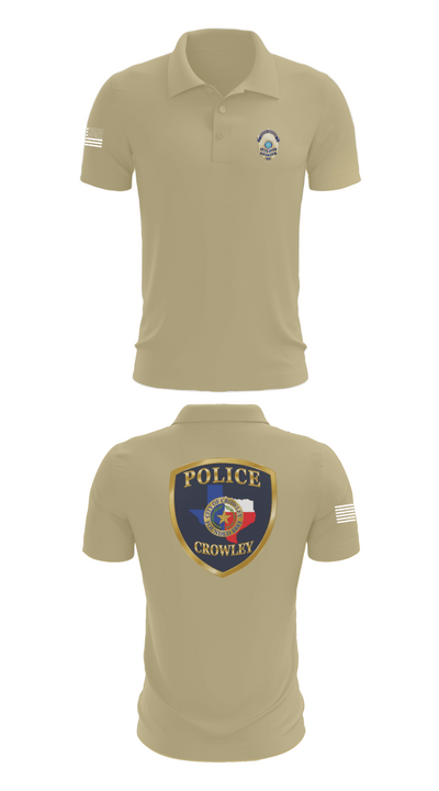 Crowley Police Department 8097883 Short Sleeve Performance Polo - 83