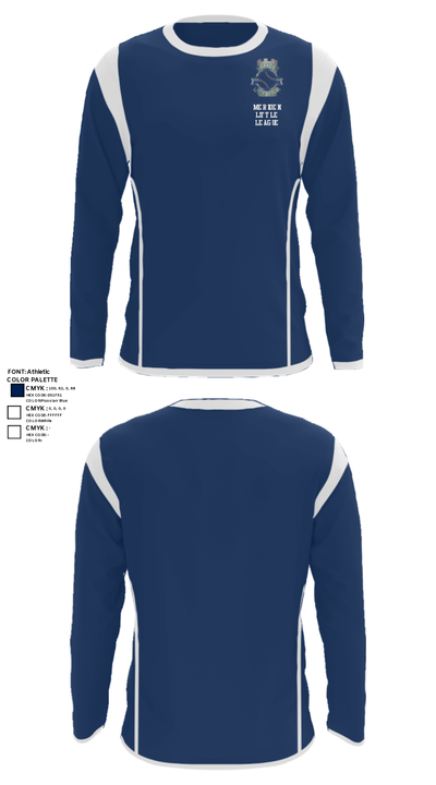 Meriden Little League 14527950 Long Sleeve Performance Shirt - 30