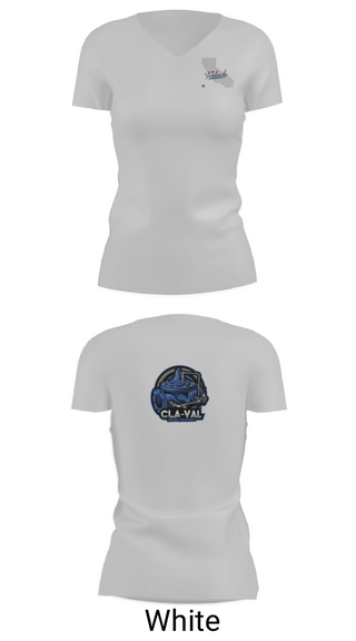 Women's Short Sleeve Vneck Shirt, CLA-VAL, , Teamtime, Team time, sublimation, custom sports apparel, team uniforms, spirit wear, spiritwear, sports uniforms, custom shirts, team store, custom team store, fundraiser sports, apparel fundraiser