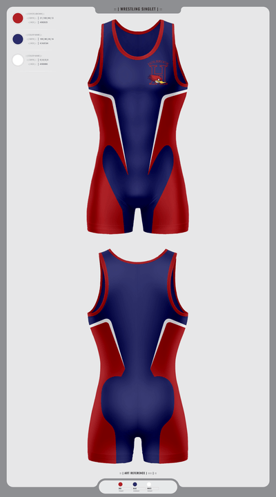 Holbrook High School Wrestling 21507818 Wrestling Singlet - 2