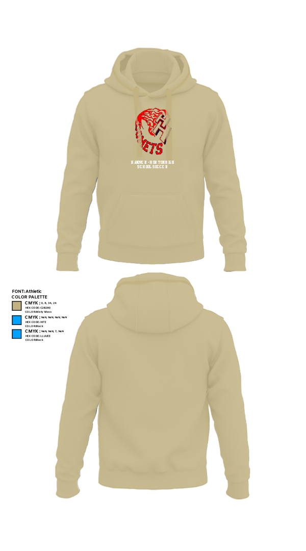 Hoodie, Hanover-Horton High School Soccer, Women's Soccer, Teamtime, Team time, sublimation, custom sports apparel, team uniforms, spirit wear, spiritwear, sports uniforms, custom shirts, team store, custom team store, fundraiser sports, apparel fundraiser
